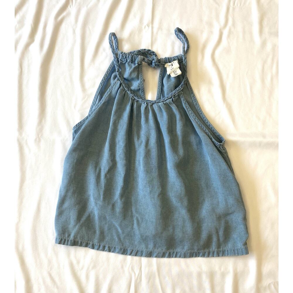 Joie Women’s Spaghetti Strap Adjustable Blue Blouse Top Size S
